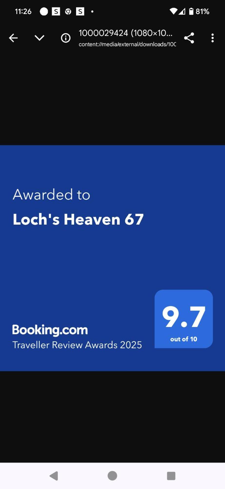 Loch'S Heaven 67 Villa Balminnoch Bagian luar foto